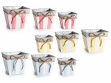 Cumpara ieftin Set 9 ghivece flori metal multicolor 15,5x15,5x 13 H, 14 x 14 x 11,5 H, 11 x 11 x 10 H