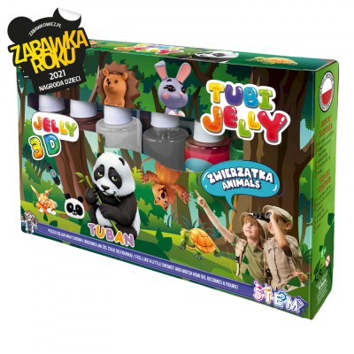 SET TUBI JELLY (gel modelator) cu 6 culori , ANIMALE foto