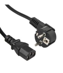 Cablu de alimentare PC 1.8m tata 90* la mama 3x0.75mm2 negru