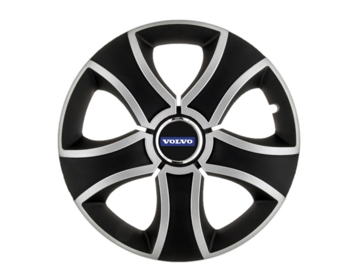 Set 4 capace roti Bis Gri-Negru R14 pentru gama auto Volvo