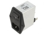 Conector Alimentare AC Soclu Tată 6A 250VAC C14