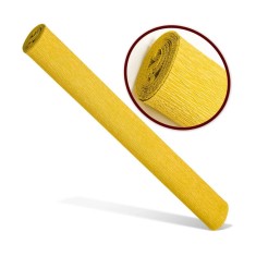 Hartie creponata solida,50x200 cm,galben intens