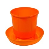 Hranitoare Pasari 15kg Galeata Galbena, Plastica Dura, Rezistenta, Usor de Curatat, Reglare Debit Hrana