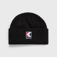 Kangol Căciulă culoarea negru, din tesatura neteda