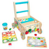 Carucior premergator din lemn cu set de jucarii educative, Melissa &amp; Doug