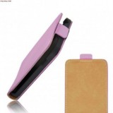Husa Piele Mov Samsung Galaxy Ace 3 S7270 Slim Flip Lucioasa