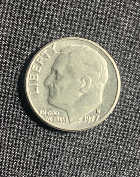 Moneda One Dime 1977 USA