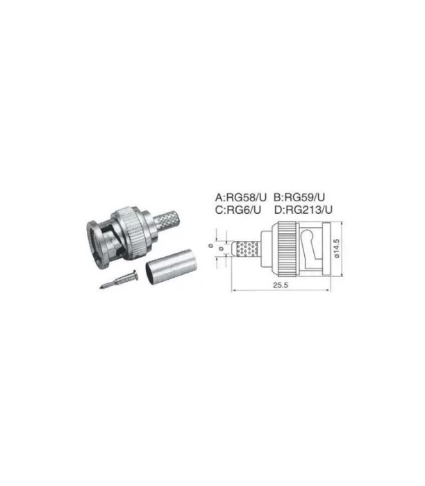 Mufa BNC tata RG6U