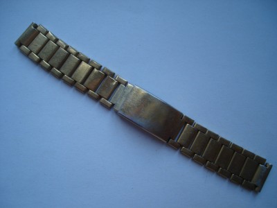 Curea metalica de ceas Expandro Gold Plated pentru telescoape de 16 mm foto