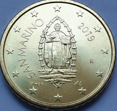 50 euro cents 2019 San Marino, unc, km#560 foto