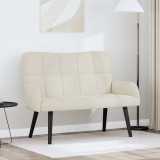 vidaXL Canapea cu două locuri Crem 115 x 61 x 87 cm Catifea 42028947