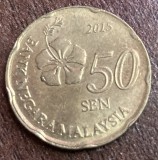 C50 - Moneda foarte veche - Malaezia - 50 sen - 2015