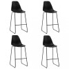 VidaXL Scaune de bar, 4 buc., negru, plastic 281502