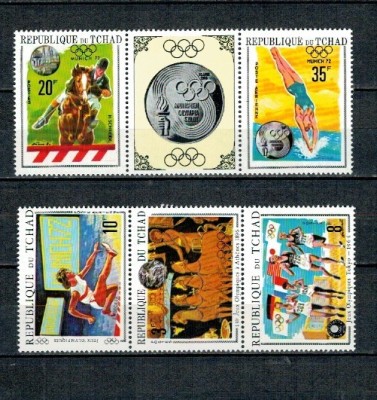 Tchad 1970 - Jocurile Olimpice, sport, serie neuzata foto