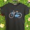 Tricou Negru din Bumbac cu Imprimeu Funny