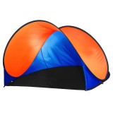 Cort plaja si picnic semi-deschis Sersimo, protectie UV, 200x120x110cm, portocaliu Household NewTrend