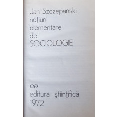 Jan Szczepanski-Notiuni elementare de sociologie