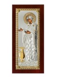 Cumpara ieftin Icoana argintata - Maica Domnului Gerontissa - Sporul casei 16,5x36 cm