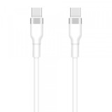 Cablu Date si Incarcare USB-C - USB-C Setty, 60W, 1m, Alb, Universal