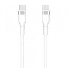 Cablu Date si Incarcare USB-C - USB-C Setty, 60W, 1m, Alb