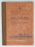 REGULAMENTUL SERVICIULUI LA BORDUL NAVELOR COMERCIALE FLUVIALE 1965, PREZINTA SEMNE DE UZURA SI SUBLINIERI *