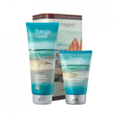 Set pentru barbati Sampon si gel de dus 200 ml + After shave Legno Marino 75 ml, Bottega Verde