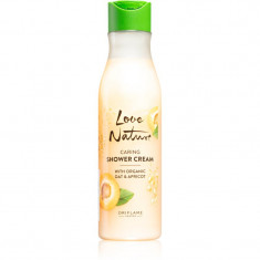 Oriflame Love Nature Organic Oat & Apricot gel calmant pentru dus 250 ml