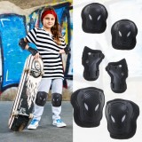 Cumpara ieftin Set pentru copii, 6 x protectii pentru genunchi, coate si incheieturi (bicicleta, role, skateboard, patine), AVEX