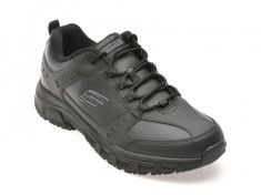 Pantofi sport SKECHERS negri, OAK CANYON, din piele ecologica