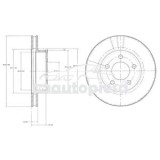Disc frana VW TRANSPORTER T4 platou / sasiu (70E, 70L, 70M, 7DE, 7DL, 7DM) (1990 - 2003) KRIEGER 0950004338