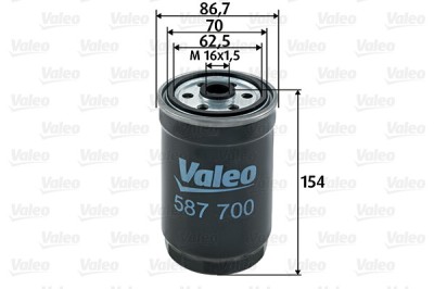 VALEO 587700 filtru combustibil foto