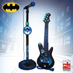 Set chitara si microfon pentru copii - Tematica Batman foto