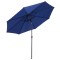 Umbrela gradina/terasa, cu inclinatie, manivela, albastru, 300 cm