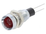 Lampă LED Roșie Concavă pentru PCB &Oslash;8mm