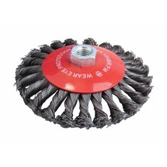 Perie tip disc cu sarma rasucita 125mm