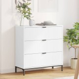 VidaXL Bufet cu sertar Alb 79.5 x 33 x 82 cm Lemn compozit