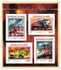 NIGER 2016: Set Complet Timbre Masini Pompieri, Colita + Bloc, MNH (Neuzat)