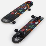 Skateboard Negru cu Model Labirint, 71x19,5 cm, CMCLASS