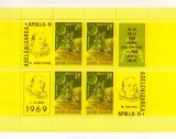 Romania 1969 Apollo 11 bloc de 4 neuzat MNH lp704a