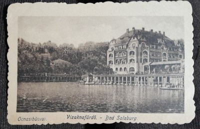Carte postala, Ocna Sibiului, 1910 foto
