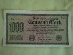 1000 Mark / Marci 1922 GERMANIA foto