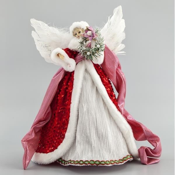 Varf de brad inger Red Fairy 35 cm