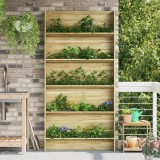 VidaXL Suport pentru plante de grădină pe 5 niveluri, 90x15x180 cm, din lemn de pin impregnat.