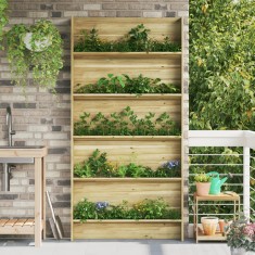 vidaXL Suport pentru plante de grădină cu 5 niveluri 90x15x180 cm Lemn impregnate de pin