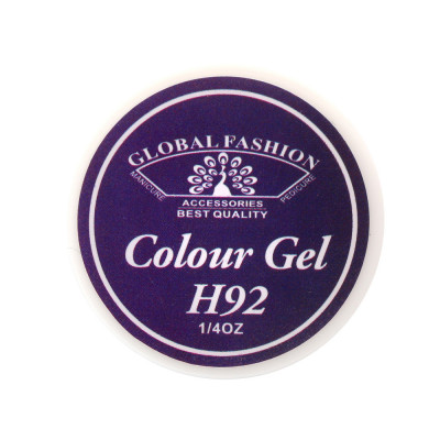 Gel color unghii, vopsea de arta, seria Noble Purple, Global Fashion, 5gr, H92 foto