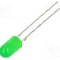 Dioda LED 5mm, verde, convex, 1.8...2.6V, OPTOSUPPLY - OSNG5134B