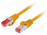 Patch cord RJ45 LANBERG S/FTP LSZH Cat 6 15m portocaliu