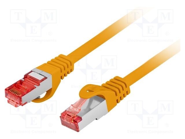 Patch cord RJ45 LANBERG S/FTP LSZH Cat 6 15m portocaliu