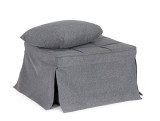 Cumpara ieftin Taburet extensibil, pat gri inchis Barney 70x70x44h , 70x194x44h