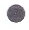 Moneda Ungaria 2 filler/filleri 1943, stare buna, curata, Europa, Zinc